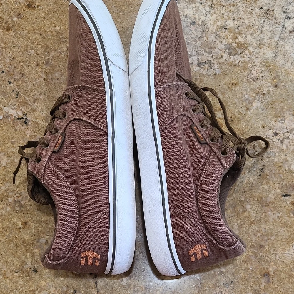 Etnies Brown Canvas Men's Skate Sneakers Casual Shoes Size 11